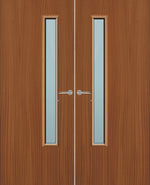 Load image into Gallery viewer, Sapele Veneer 20G Glazed Pair FD30 Internal Fire Door
