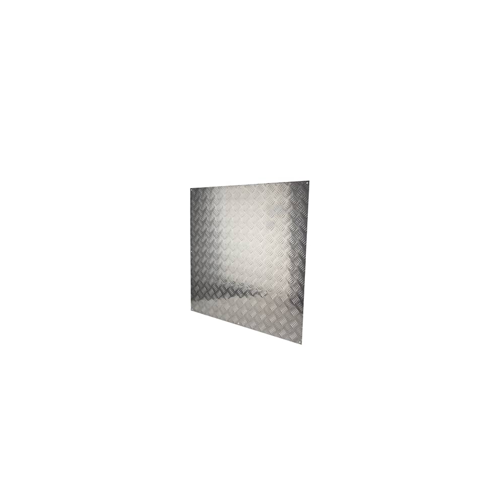 Kick Plate Half Door Panel 900x900mm Checkerplate 5 Bar Tread Aluminium