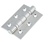 Load image into Gallery viewer, Twin Ball Bearing Fire Door Hinge Polished Chrome Pair
