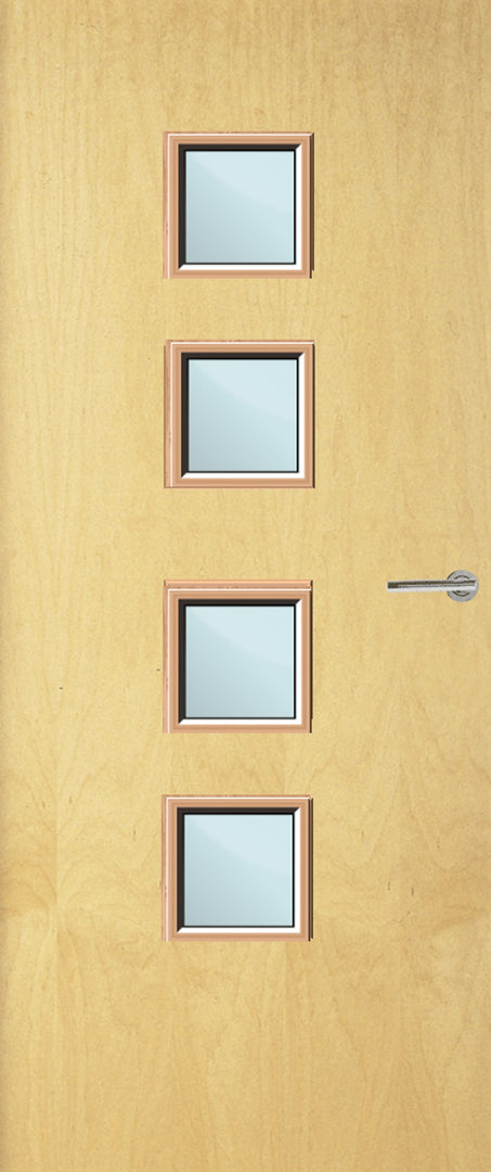 Ash Veneer 22G Glazed FD30 Internal Fire Door