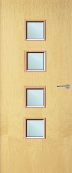 Load image into Gallery viewer, Ash Veneer 22G Glazed FD30 Internal Fire Door
