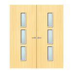Load image into Gallery viewer, Koto Veneer 23G Glazed Pair FD60 Internal Fire Door
