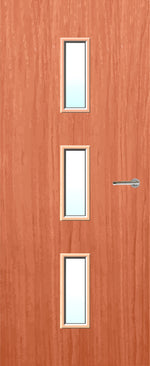 Load image into Gallery viewer, Cherry Veneer 23G Glazed FD30 Internal Fire Door
