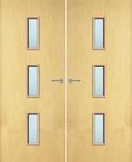 Load image into Gallery viewer, Ash Veneer 23G Glazed Pair FD30 Internal Fire Door
