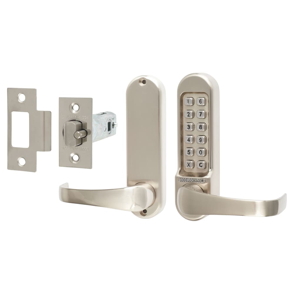 510 Push Button Code Lock and Tubular Latch Stainless Steel