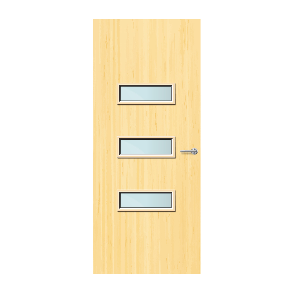 Koto Veneer 24G Glazed FD60 Internal Fire Door