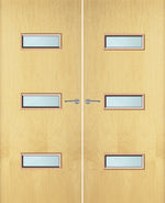 Load image into Gallery viewer, Ash Veneer 24G Glazed Pair FD30 Internal Fire Door
