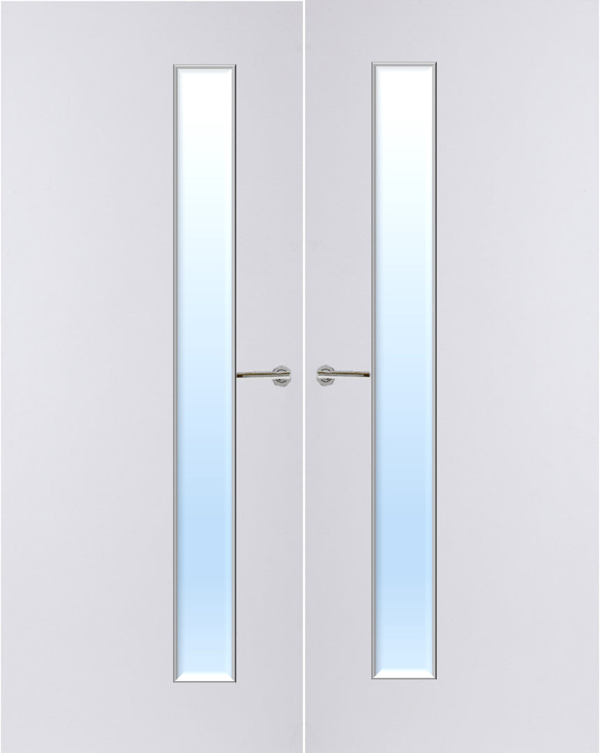 Paint Grade Premium 25G Glazed Pair FD30 Internal Fire Door