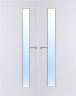 Load image into Gallery viewer, Paint Grade Premium 25G Glazed Pair FD30 Internal Fire Door
