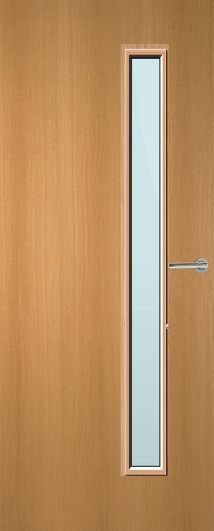 Beech Veneer 25G Glazed FD30 Internal Fire Door