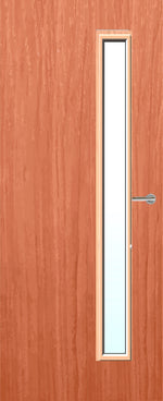 Load image into Gallery viewer, Cherry Veneer 25G Glazed FD30 Internal Fire Door
