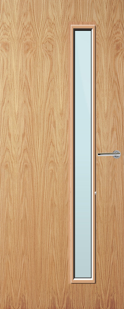 Oak Veneer 25G Glazed FD30 Internal Fire Door