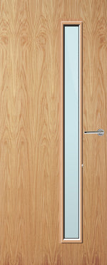 Load image into Gallery viewer, Oak Veneer 25G Glazed FD30 Internal Fire Door
