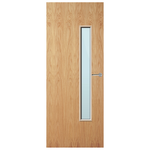 Load image into Gallery viewer, Oak Veneer 25G Glazed FD30 Internal Fire Door
