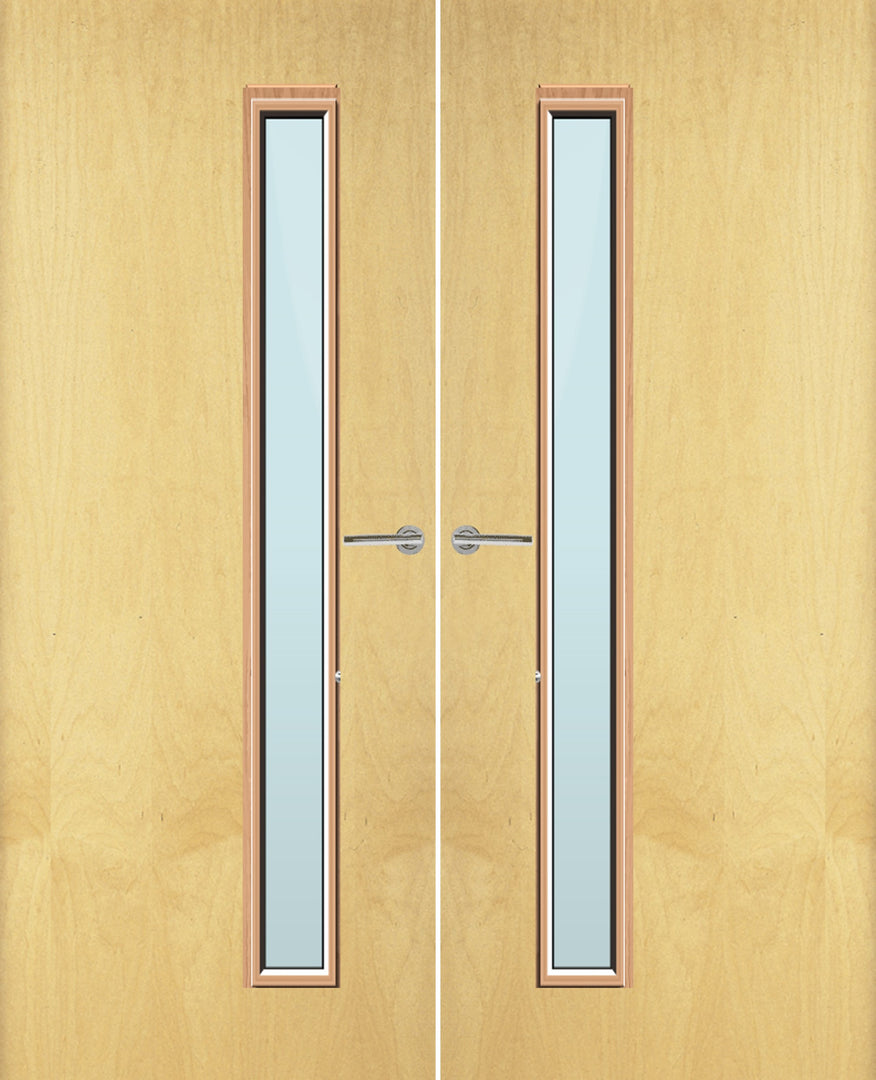 Ash Veneer 25G Glazed Pair FD30 Internal Fire Door