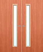 Load image into Gallery viewer, Cherry Veneer 25G Glazed Pair FD30 Internal Fire Door
