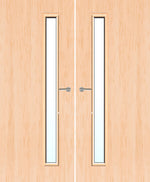 Load image into Gallery viewer, Maple Veneer 25G Glazed Pair FD30 Internal Fire Door
