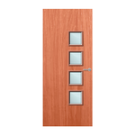 Load image into Gallery viewer, Cherry Veneer 26G Glazed FD60 Internal Fire Door

