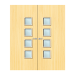 Load image into Gallery viewer, Koto Veneer 26G Glazed Pair FD60 Internal Fire Door
