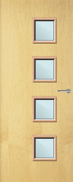 Load image into Gallery viewer, Ash Veneer 26G Glazed FD30 Internal Fire Door
