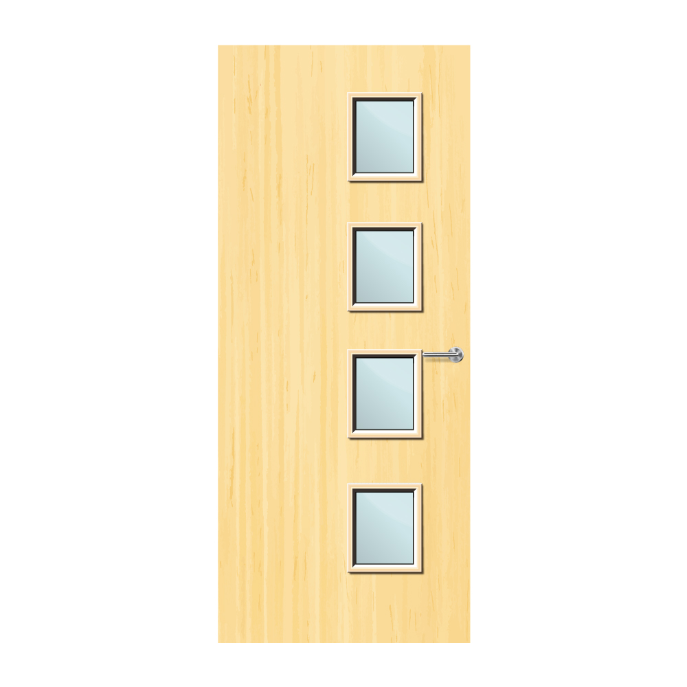 Koto Veneer 27G Glazed FD60 Internal Fire Door