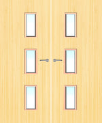 Load image into Gallery viewer, Koto Veneer 28G Glazed Pair FD30 Internal Fire Door
