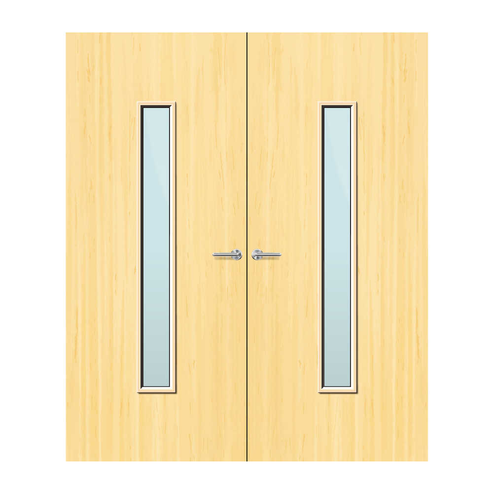 Koto Veneer 29G Glazed Pair FD60 Internal Fire Door