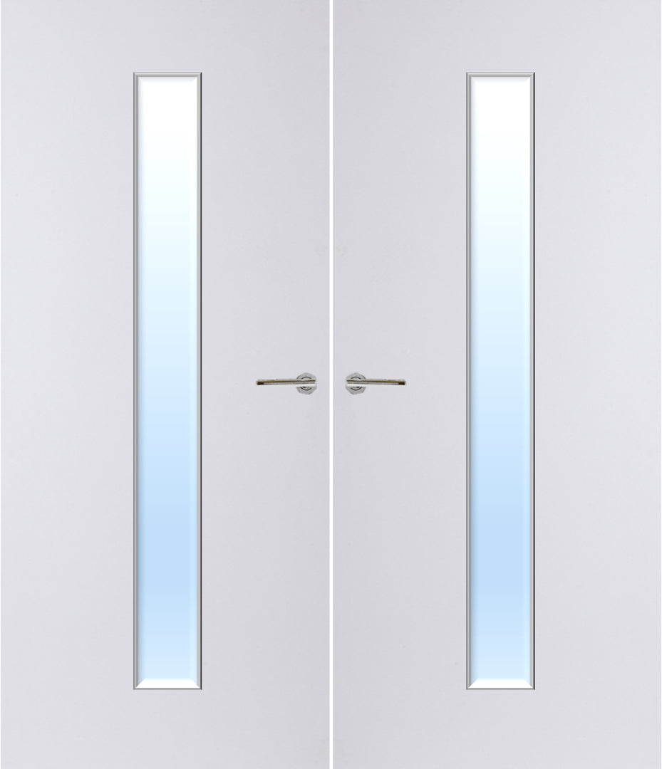 Paint Grade Premium 29G Glazed Pair FD30 Internal Fire Door