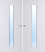 Load image into Gallery viewer, Paint Grade Premium 29G Glazed Pair FD30 Internal Fire Door
