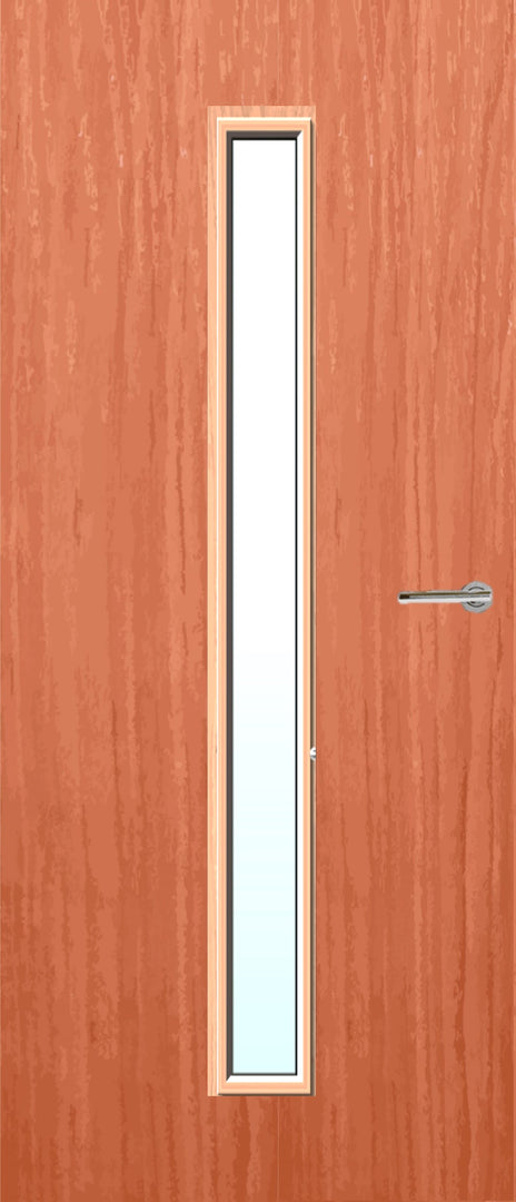 Cherry Veneer 29G Glazed FD30 Internal Fire Door