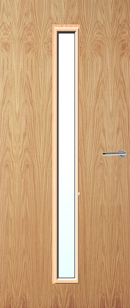 Oak Veneer 29G Glazed FD30 Internal Fire Door