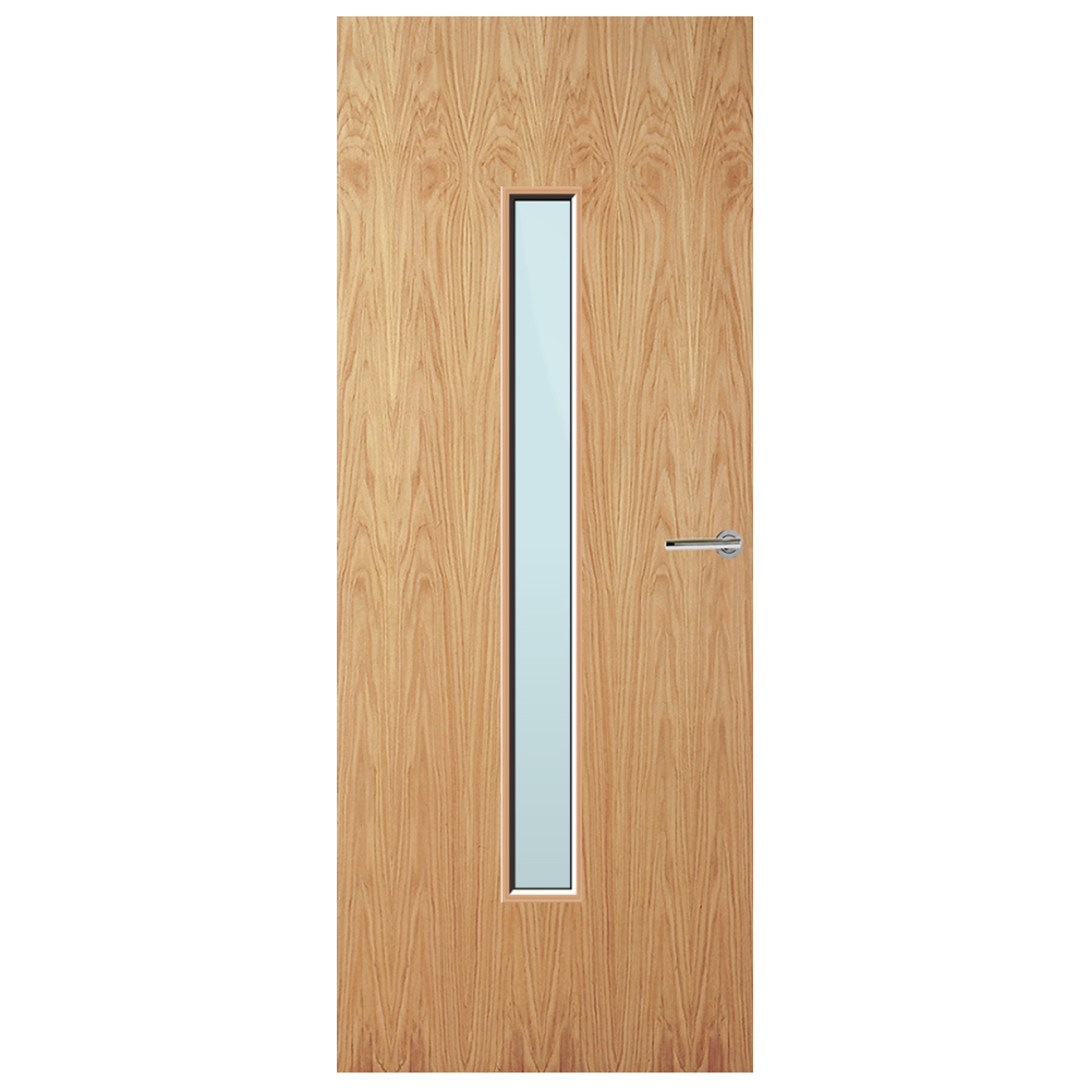 Oak Veneer 29G Glazed FD60 Internal Fire Door