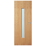 Load image into Gallery viewer, Oak Veneer 29G Glazed FD60 Internal Fire Door
