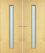 Load image into Gallery viewer, Ash Veneer 29G Glazed Pair FD30 Internal Fire Door
