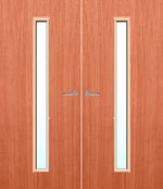 Load image into Gallery viewer, Cherry Veneer 29G Glazed Pair FD30 Internal Fire Door
