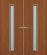 Load image into Gallery viewer, Sapele Veneer 29G Glazed Pair FD30 Internal Fire Door
