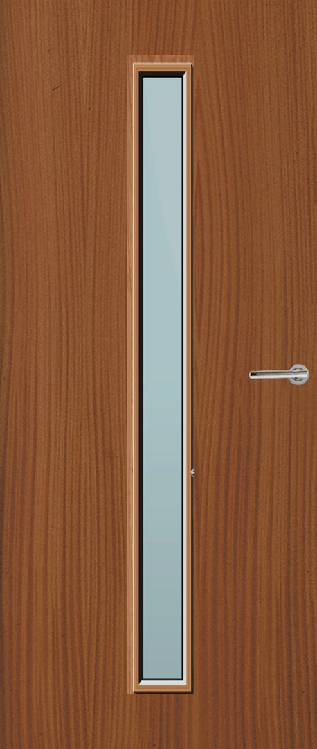 Sapele Veneer 29G Glazed FD30 Internal Fire Door