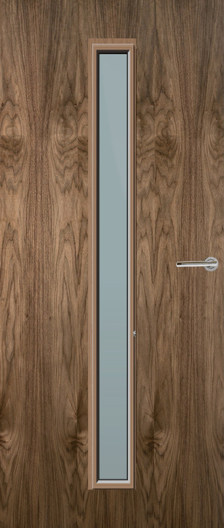 Walnut Veneer 29G Glazed FD30 Internal Fire Door