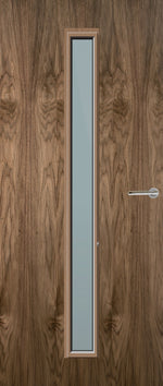 Load image into Gallery viewer, Walnut Veneer 29G Glazed FD30 Internal Fire Door
