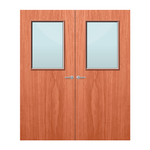 Load image into Gallery viewer, Cherry Veneer 2G Glazed Pair FD60 Internal Fire Door
