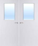 Load image into Gallery viewer, Paint Grade Premium 2G Glazed Pair FD30 Internal Fire Door
