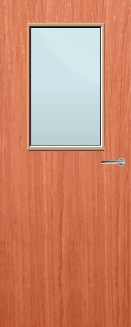 Cherry Veneer 2G Glazed FD30 Internal Fire Door