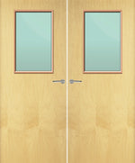 Load image into Gallery viewer, Ash Veneer 2G Glazed Pair FD30 Internal Fire Door
