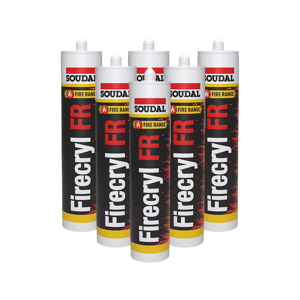 Firecryl FR Trade Multipack 310ml White Pack of 6