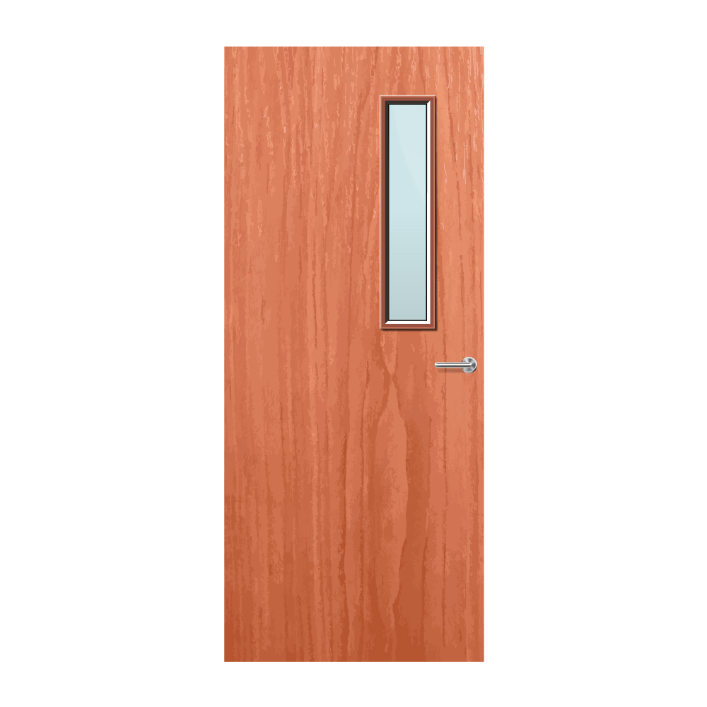 Cherry Veneer 3G Glazed FD30 Internal Fire Door