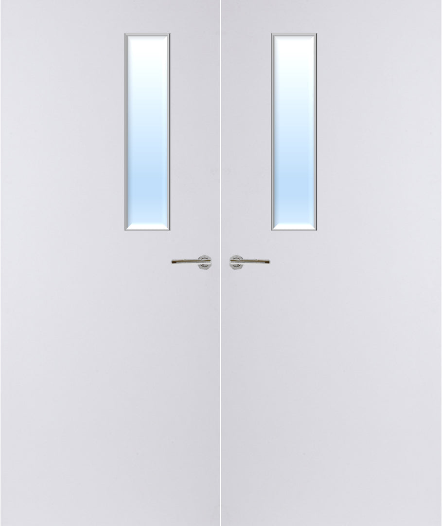 Paint Grade Premium 3G Glazed Pair FD30 Internal Fire Door