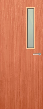 Load image into Gallery viewer, Cherry Veneer 3G Glazed FD60 Internal Fire Door
