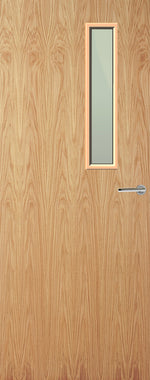 Load image into Gallery viewer, Oak Veneer 3G Glazed FD30 Internal Fire Door
