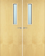 Load image into Gallery viewer, Ash Veneer 3G Glazed Pair FD30 Internal Fire Door
