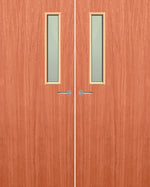 Load image into Gallery viewer, Cherry Veneer 3G Glazed Pair FD30 Internal Fire Door
